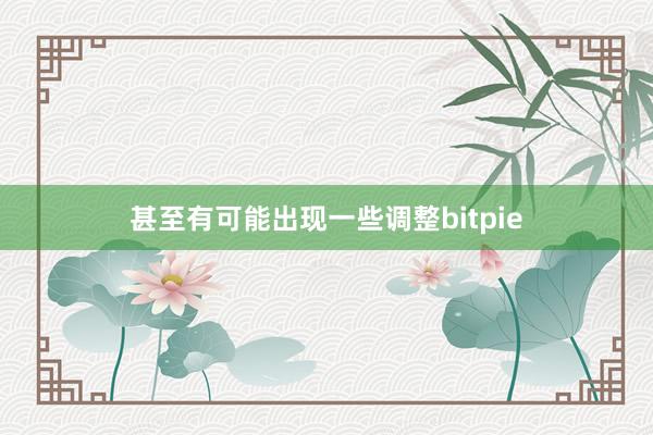 甚至有可能出现一些调整bitpie