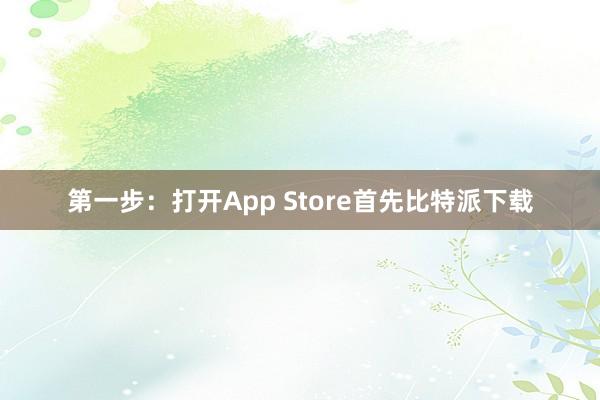 第一步：打开App Store首先比特派下载