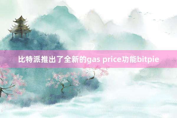 比特派推出了全新的gas price功能bitpie