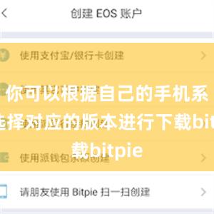 你可以根据自己的手机系统选择对应的版本进行下载bitpie