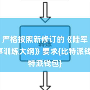 严格按照新修订的《陆军军事训练大纲》要求{比特派钱包}