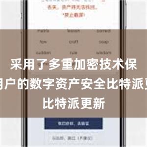 采用了多重加密技术保护用户的数字资产安全比特派更新