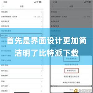 首先是界面设计更加简洁明了比特派下载